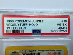 1999 Pokemon Jungle Wigglytuff Holo #16 1st Edition PSA 4 MK WOTC - Image 3