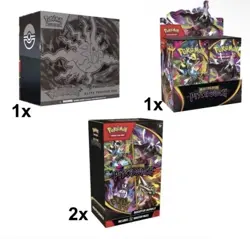 PRESALE - Pitch Black Pokemon Center ETB 1x, Booster Box 1x & Booster Bundle 2x - Image 1