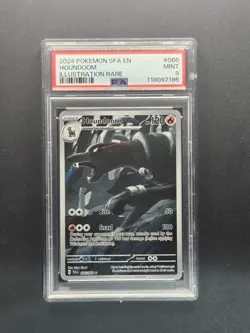 PSA 9 MINT 2024 Pokemon Houndoom 066/064 Shrouded Fable Illustration Rare - Image 1