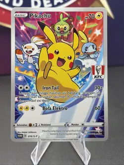 Pikachu 016/S-P | Pokemon KFC Stamped Promo Indonesian [US Seller] - Image 1