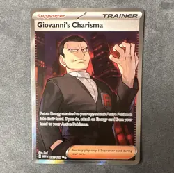 Giovanni's Charisma 197/165 SV 151 Full Art Holo English 2023 Pokemon - Image 1