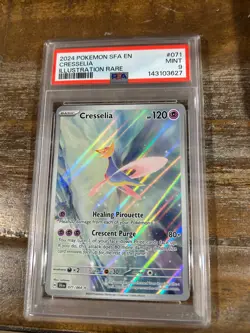 POKEMON 2024 Shrouded Fable Illustration Rare CRESSELIA #071 PSA 9 Mint RARE - Image 1