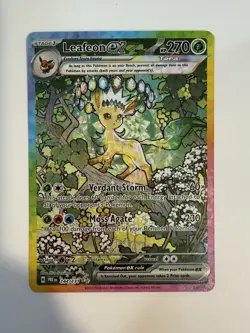 Pokemon TCG Leafeon ex 144/131 SV Prismatic Evolutions SIR Holo EN 270HP - Image 1