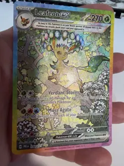 Pokemon TCG Leafeon ex 144/131 SV Prismatic Evolutions SIR Holo EN 270HP - Image 2