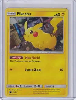 Pokemon TCG Pikachu Promo Holo #SM157 LP - Image 1