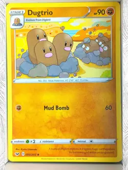 Dugtrio 093/202 SWSH 2020 English Sword & Shield Base Set - Image 1