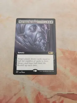 Peer Into The Abyss Extended Art Core Set 2021 MTG NM - Image 1