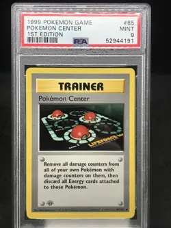 Pokemon PSA 9 1st Edition Shadowless Pokemon Center 85/102 Base Set - Image 1