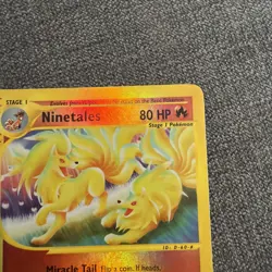Ninetales 25/147 Aquapolis Reverse Holo LP Pokemon TCG LP English 2002 Vintage - Image 5