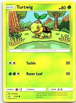 Turtwig 7/156 Common Ultra Prism Pokemon NM - Image 1