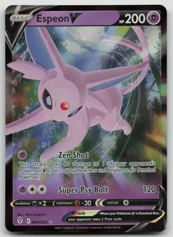 Espeon V 064/203 Holo V Rare Evolving Skies Pokemon Near Mint - Image 1