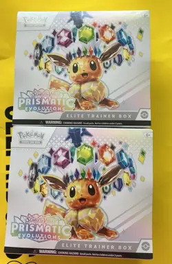 Pokemon Prismatic Evolutions Elite Trainer box X2 - NEW/SEALED (see description) - Image 1