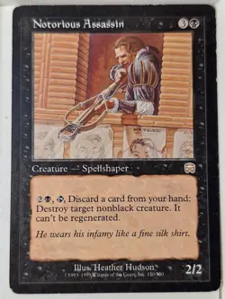 Notorious Assassin - Mercadian Masques - Magic the Gathering MTG Nice! - Image 1