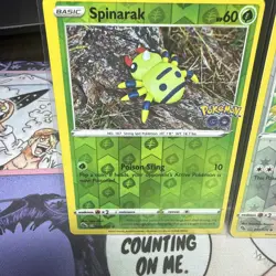 Pokemon - Spinarak & Bidoof ( Peelable Ditto ) - 006/078 059/078- Pokemon GO - Image 2