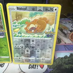 Pokemon - Spinarak & Bidoof ( Peelable Ditto ) - 006/078 059/078- Pokemon GO - Image 3
