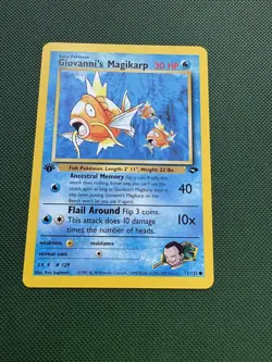 Giovanni’s Magikarp 1st Edition Gym Challenge 73/132 Vintage Pokemon TCG - Image 1