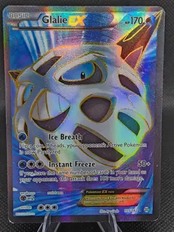 Pokemon TCG Glalie EX (Full Art) 155/162 Breakthrough Holo HP - Image 1