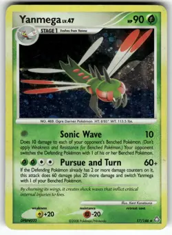 Yanmega 17/146 Holo Rare Legends Awakened Pokemon Lightly Played - Image 1