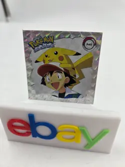 Pikachu And Ash Pr03 Prism Artbox Nintendo Pokemon Sticker - Image 1