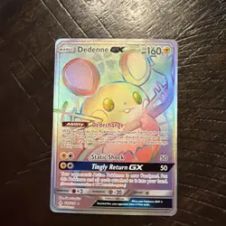Dedenne GX 219/214 SM-Unbroken Bonds Secret Rare Full Art Holo 160 HP - Image 1