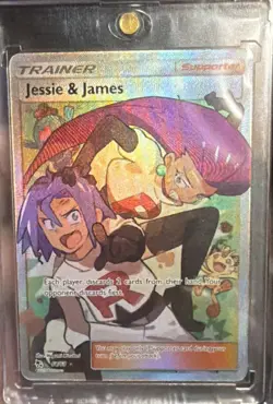 Pokemon Hidden Fates Jessie and James Full Art Trainer 68/68 NM - Image 1
