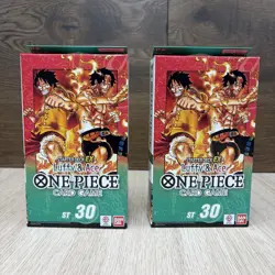 One Piece TCG Starter Deck ST-30 Luffy and Ace English Lot Of 2 Sealed Boxes - Image 1