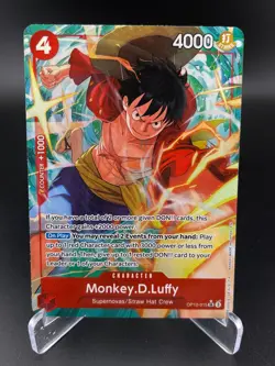 Monkey.D.Luffy (Alternate Art) OP12-015 Legacy of the Master One Piece NM - Image 1