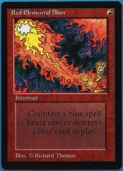 Red Elemental Blast Beta MINT Red Common MAGIC MTG CARD (ID# 502607) ABUGames - Image 1