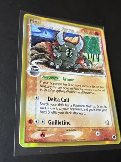 Pokemon TCG Pinsir EX Dragon Frontiers Reverse Holo Rare Stamped Card 9/101 NM - Image 2