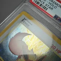 1999-2000 POKEMON TCG PROMO BLACK STAR Card #11 EEVEE-HOLO Graded PSA 8 NM-MT - Image 5