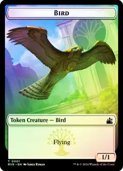 MTG FOIL {Bird Token} // {Voja Token} - Ravnica Remastered #001 - Image 1