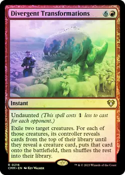 MTG FOIL Divergent Transformations - Commander Masters #216 - Image 1