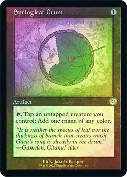 MTG FOIL Springleaf Drum Retro - The Brothers' War Retro Artifacts #118 - Image 1