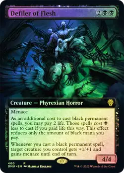 MTG FOIL Defiler of Flesh Extended Art - Dominaria United #400 - Image 1