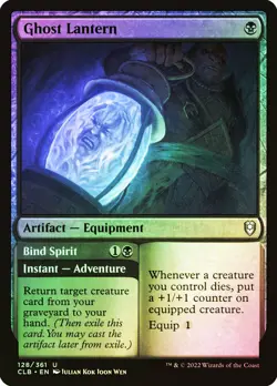 MTG FOIL Ghost Lantern // Bind Spirit - Commander Legends: Battle for Baldur's - Image 1