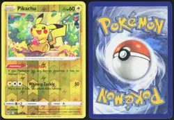 Pikachu 052/196 Reverse Holo Lost Origin Common kurumitsu Lightly Played - Image 1