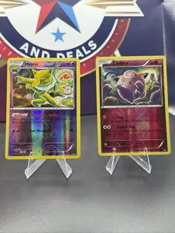 Hypno And Clefairy XY Breakpoint Reverse Holos: Tomokazu Komiya Connecting Arts - Image 1