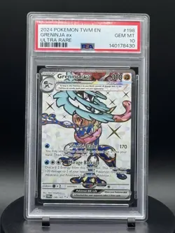 Pokemon PSA 10 2024 Twilight Masquerade Greninja ex 198/167 English Holo - Image 1