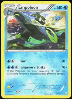 Empoleon 35/113 Rare Legendary Treasures Pokemon Moderately Played - Image 1