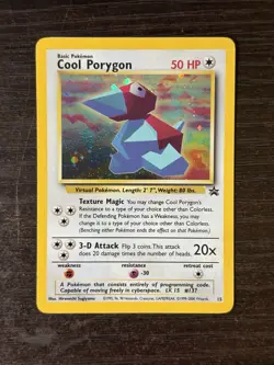 Pokemon TCG “Cool Porygon” 15/53 Wotc Promo Holo 2000 LP+/NM- - Image 2
