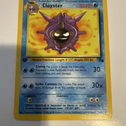 Wizards of the Coast Cloyster 3/62 Fossil 1999 1st Ed Rare ENG 50HP - Image 1