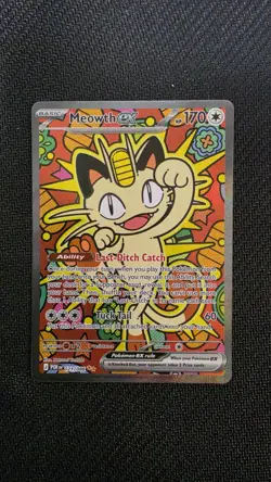 Meowth EX 121/088 SIR Perfect Order Pokemon TCG NM - Image 1