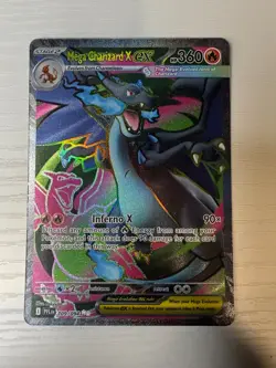 Mega Charizard X ex 109/094 Ultra Rare Phantasmal Flames Pokemon Near Mint - Image 1