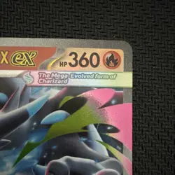 Pokemon TCG Mega Charizard X Ex 013/094 Me02 Holo Full Art 360HP Eng - Image 3