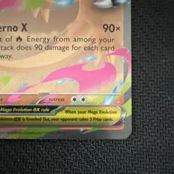 Pokemon TCG Mega Charizard X Ex 013/094 Me02 Holo Full Art 360HP Eng - Image 4