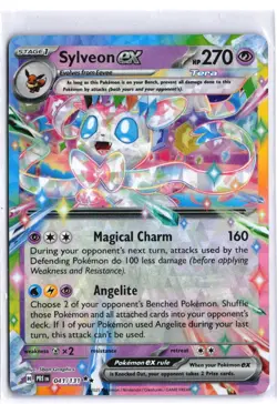 SYLVEON EX 041/131 Double Rare Prismatic Evolutions Holo NM - Image 2