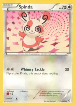 SPINDA 115/149 COMMON BOUNDARIES CROSSED POKEMON NEAR MINT - Image 1