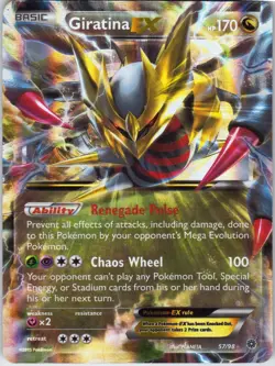Giratina EX – Pokemon TCG XY Ancient Origins 57/98 Ultra Rare MP - Image 1
