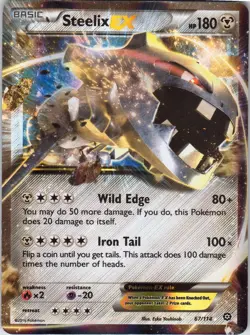 Steelix EX – Pokemon TCG XY Steam Siege 67/114 Ultra Rare DMG - Image 1