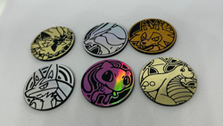 Pokemon TCG lot of 16 Official Coins Jumbo and Standard (No Duplicates) - Image 4